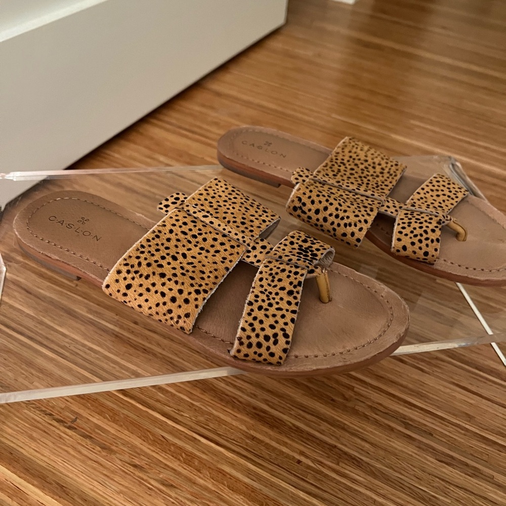 3 pairs of sandals, sz 7. Good condition. Franco Sarto, Sam Edelman, Caslon - Picture 3 of 5